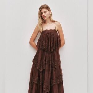 knee length dresses for ladies Soundscape Maxi Dress-SEA BREEZE / 4